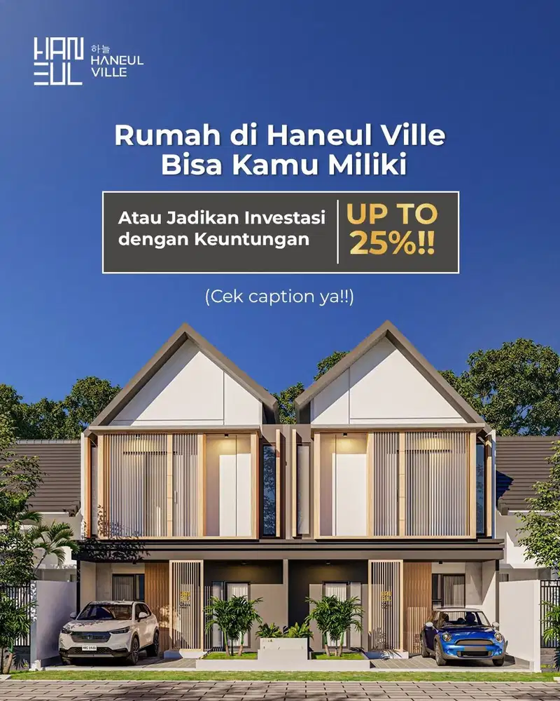 Rumah Dijual 2 Lantai Desain Modern KOREA Style Dekat Jalan Raya Jakarta Parung Bogor 500 Jutaan SHM
