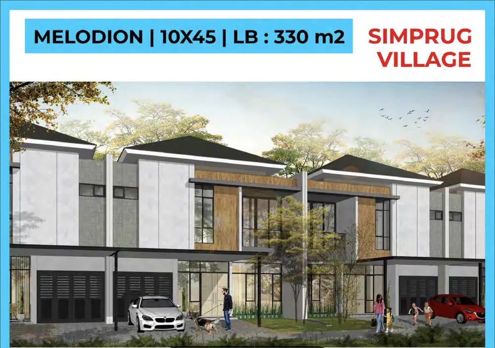 Rumah Simprug Village di PIK 2