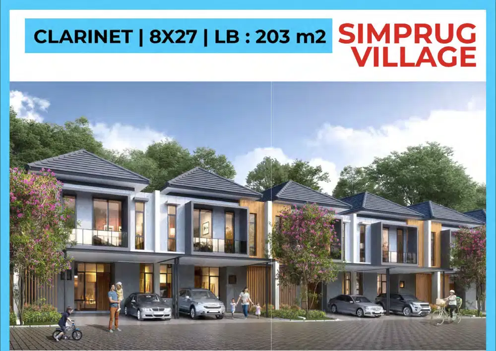 Rumah Simprug Village di PIK