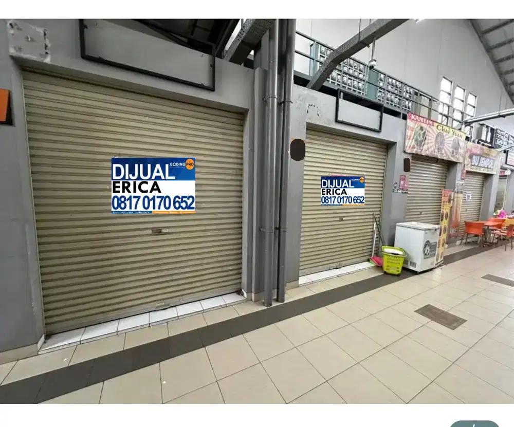 Dijual kios gandeng siap huni pusat makanan di pasar 8 Suvarna Sutera