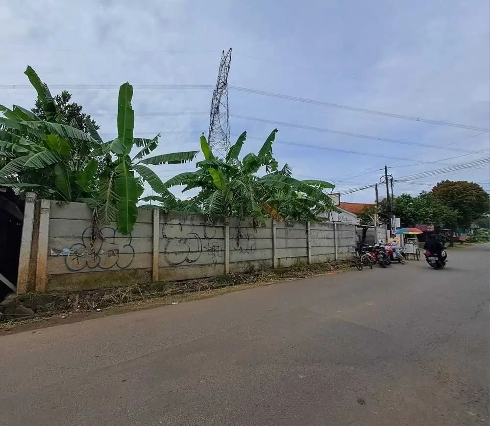 Disewakan tanah murah pinggir jln raya gunung sindur cocok untuk usaha