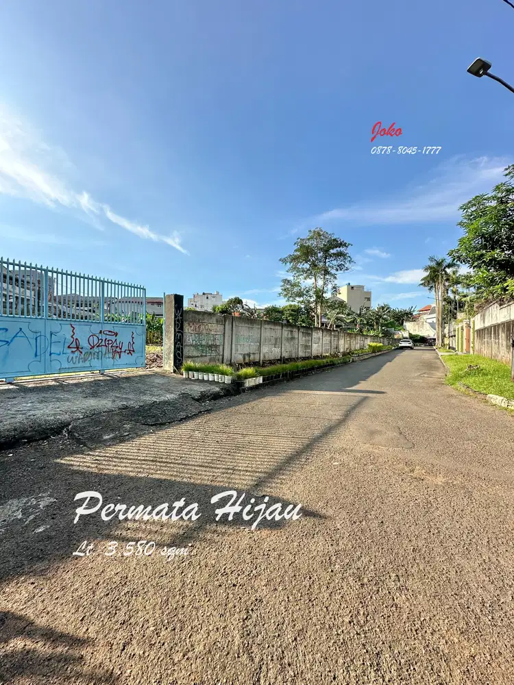 Tanah Premium T E R L U A S Satu Satunya di Permata Hijau Jakarta