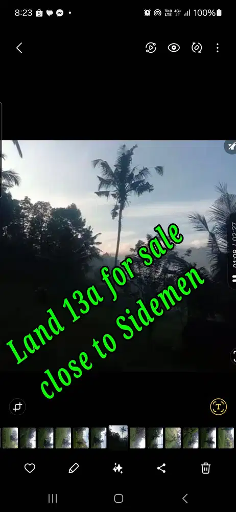 Land 13a for Sale close to Sidemen Traditional Village Bali