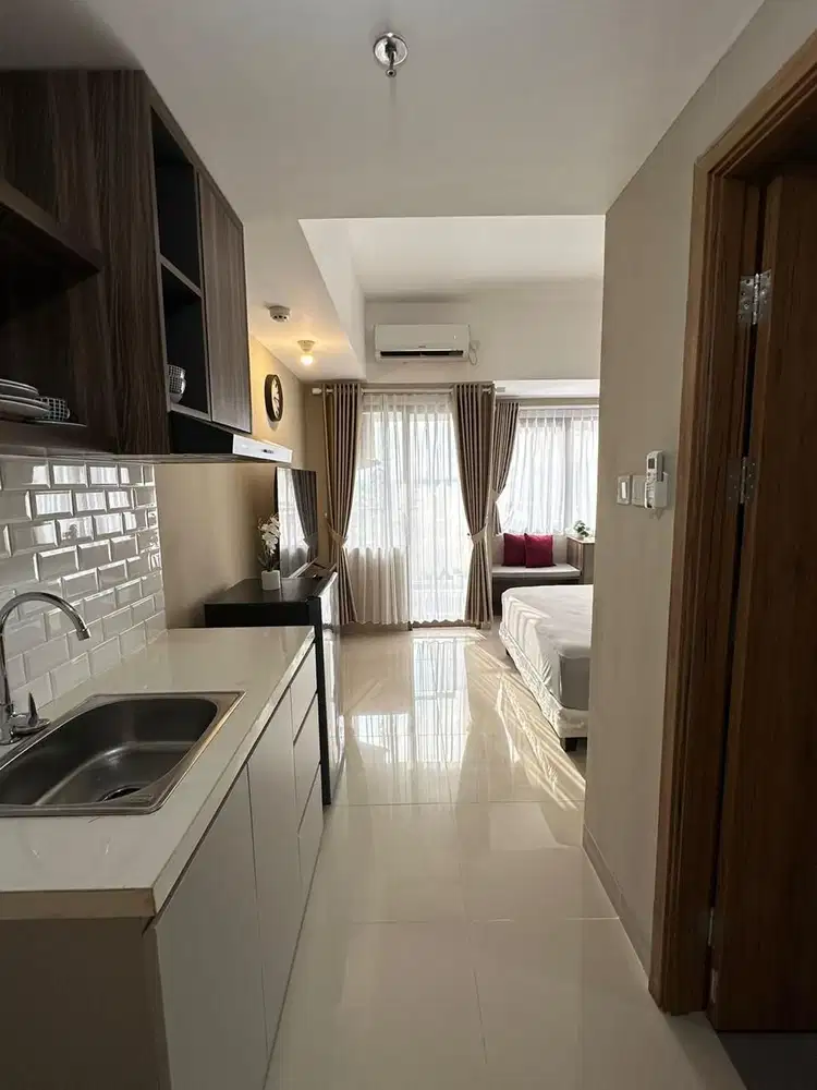 Dijual Cepat Murah Apartemen Studio Furnish Akses Stasiun LRT