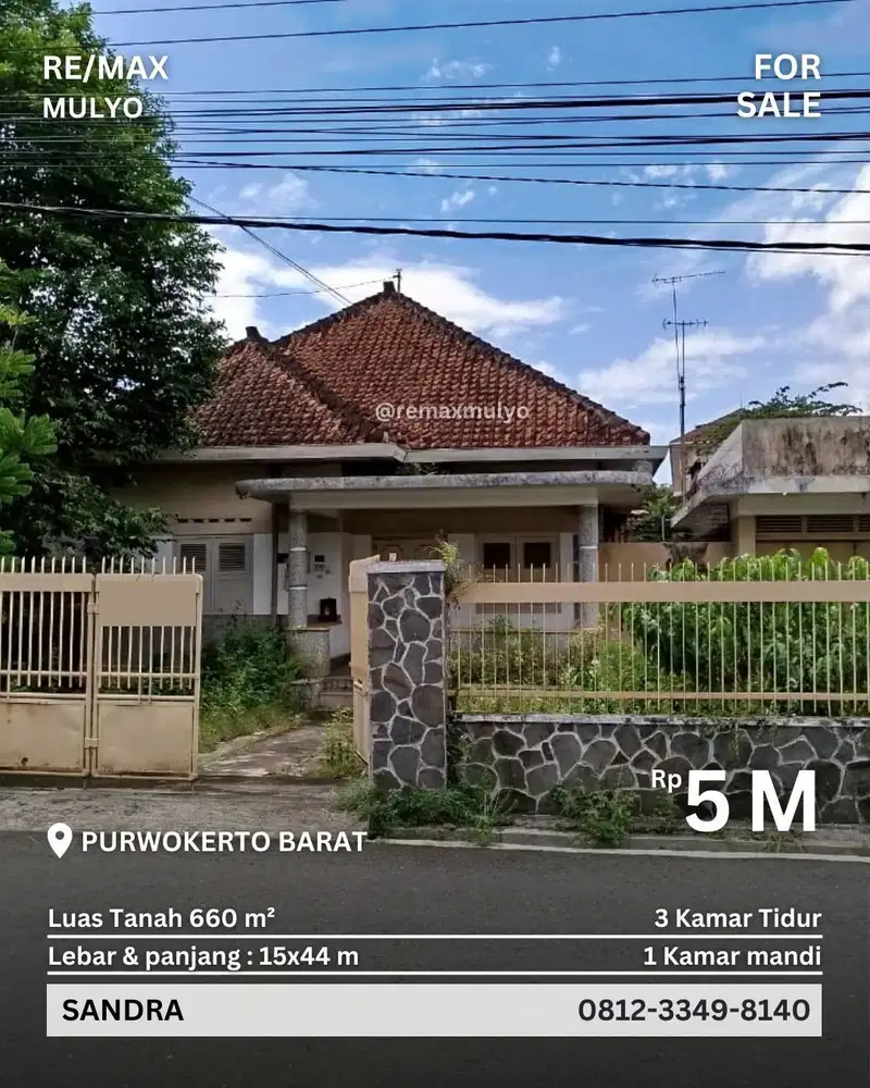 Dijual Rumah Bagus di Pusat Kota Purwokerto
