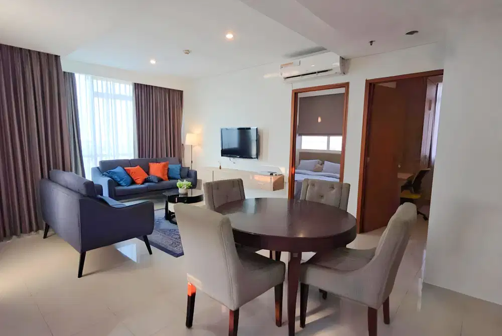 JUAL BU APARTEMEN KUNINGAN PLACE 2BR FURNISHED DEKAT TAMAN RASUNA SETIABUDI