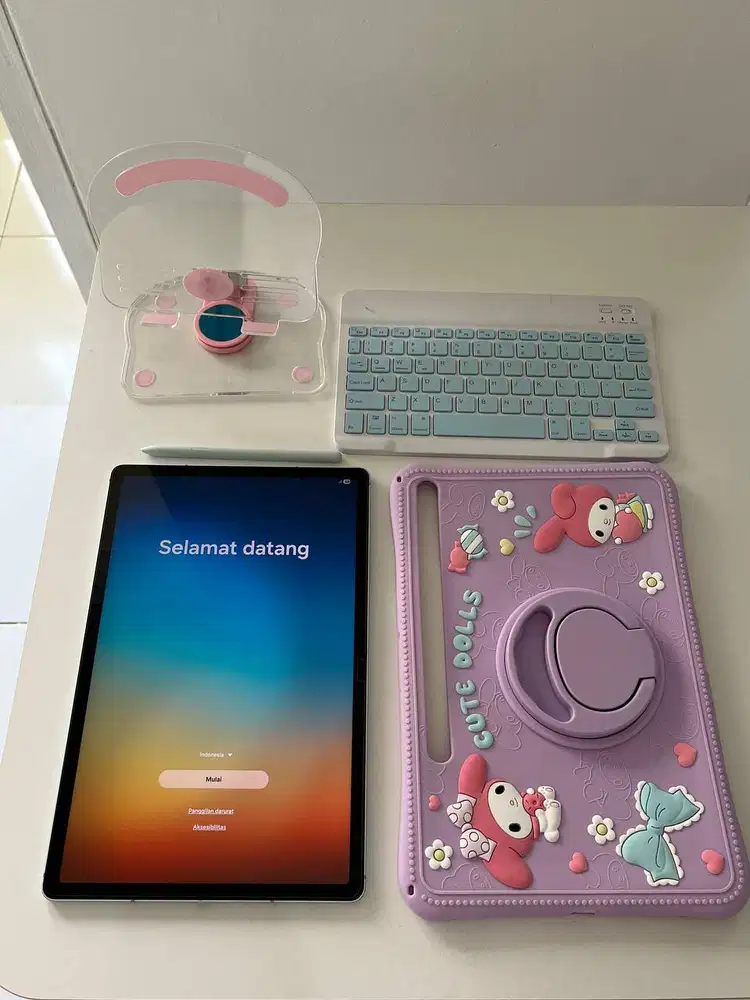 JUAL ELEKTRONIK - SAMSUNG GALAXY TAB S9 FE+ all aksesoris 8.5juta