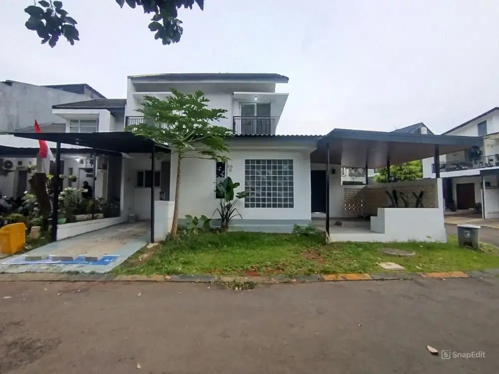 Rumah Hook 2 Lantai Lingkungan Cluster Sektor 9 Bintaro Jaya