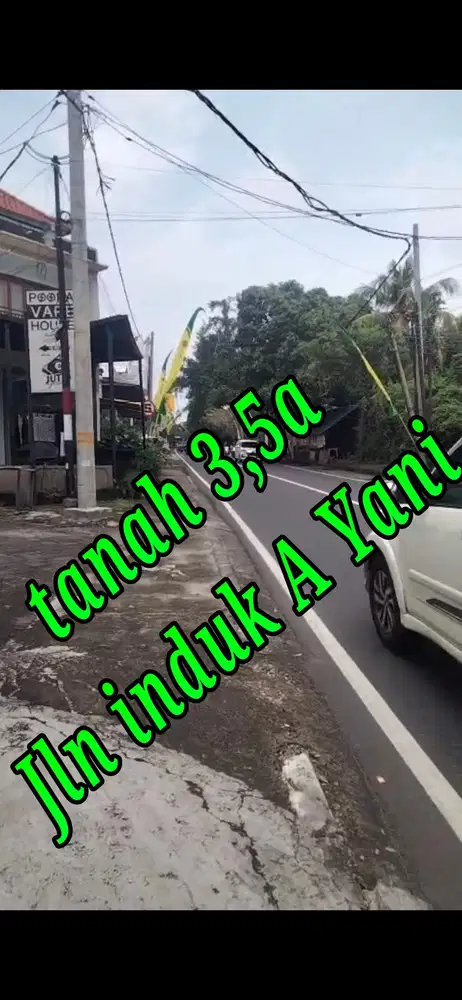 Dijual Tanah 3,5a di Jln induk A Yani Utara Darmasaba Denpasar Bali