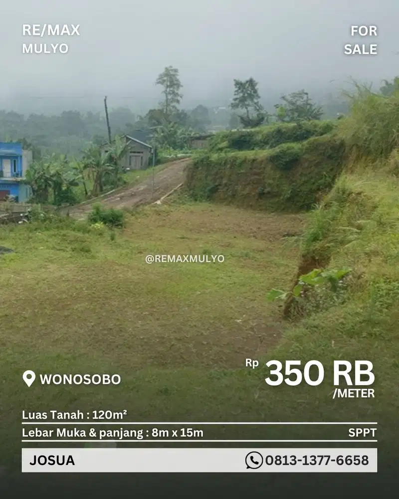 Dijual Tanah Murah Area Wonosobo