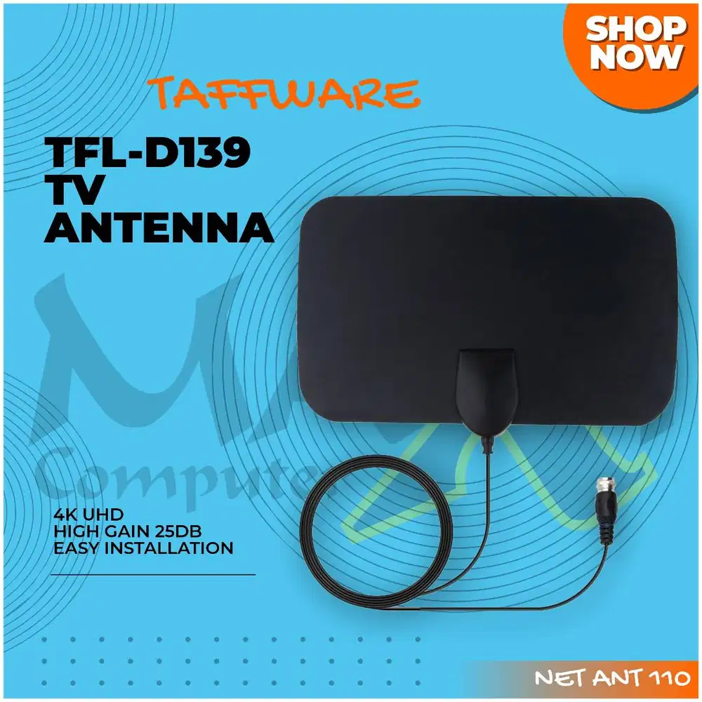 Antena TV Digital DVB-T2 4K High Gain 25dB