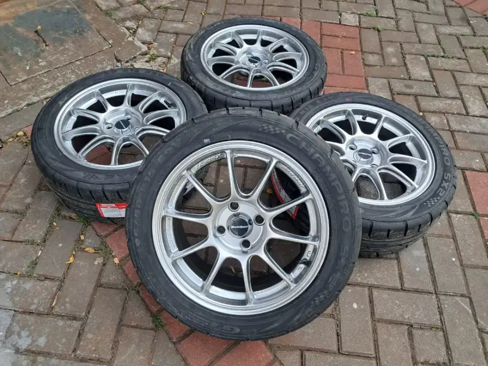 Velg Wedssport Tc105X Ring 15 Pcd 4X100 + Ban 195/50 R15 Champiro SX2