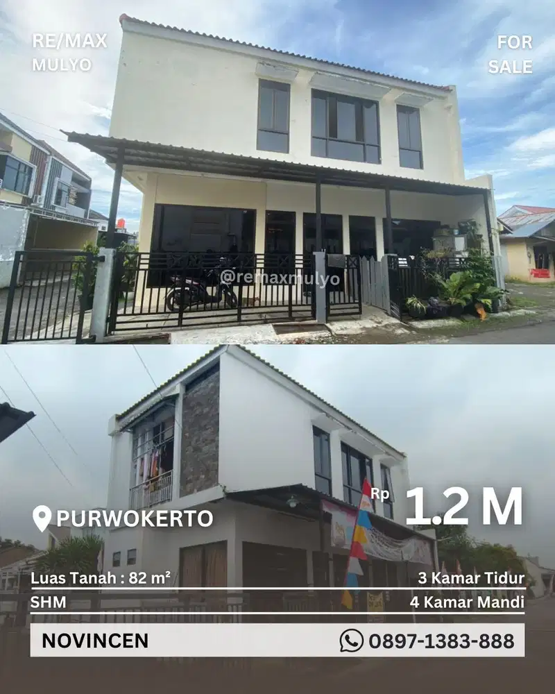 Dijual Rumah Tinggal Semi Furnished Area Purwokerto