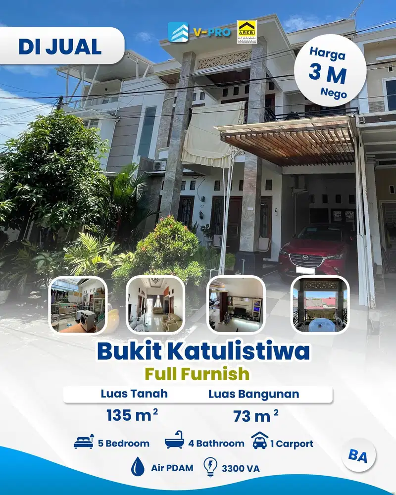 Dijual Rumah Mewah Bukit Khatulistiwa Full Furnish