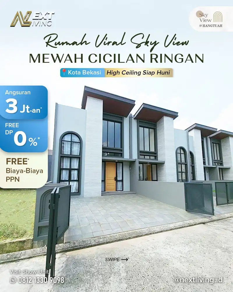 Sky View Hangtuah : Cukup 3 Jutaan Bisa Langsung Pindah Rumah Baru!