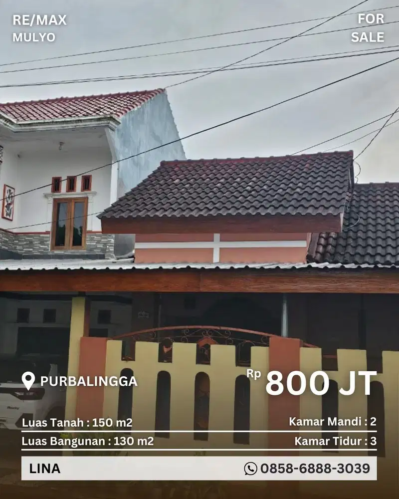 Dijual Rumah Siap Huni Area Purbalingga