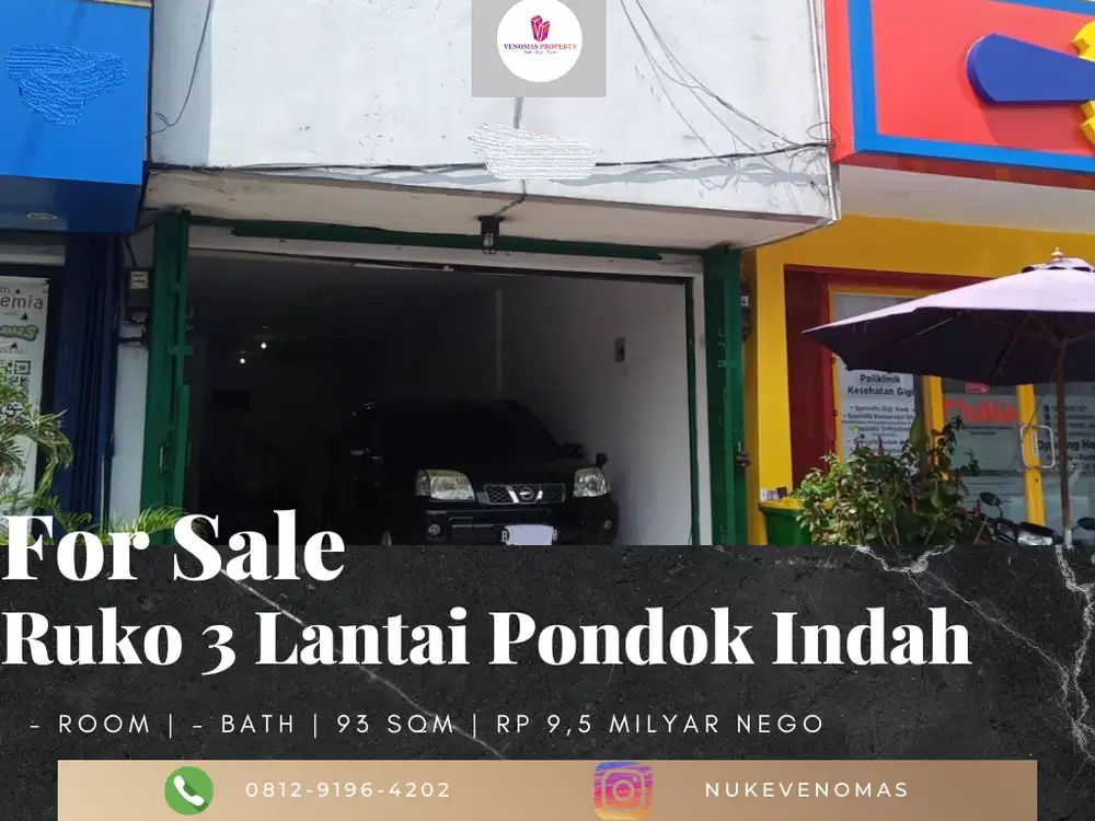 Ruko di Pondok Indah, Jakarta Selatan SHM