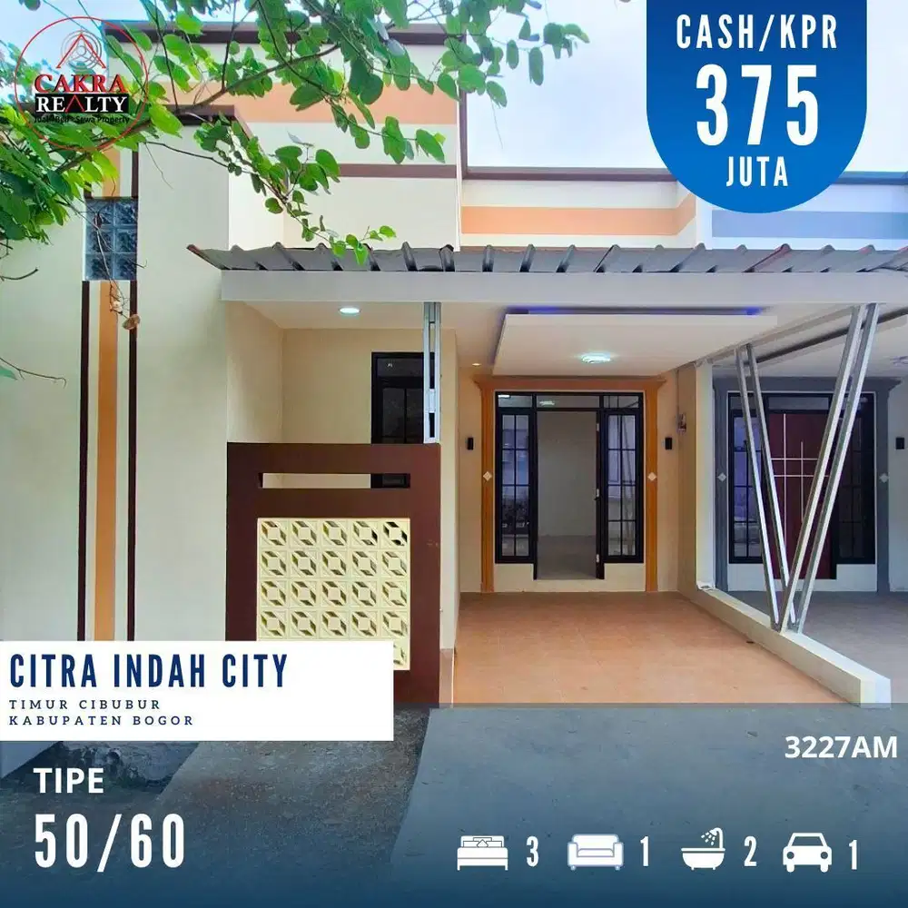 Dijual rumah dicitra indah city bogor rumah siap huni full renovasi