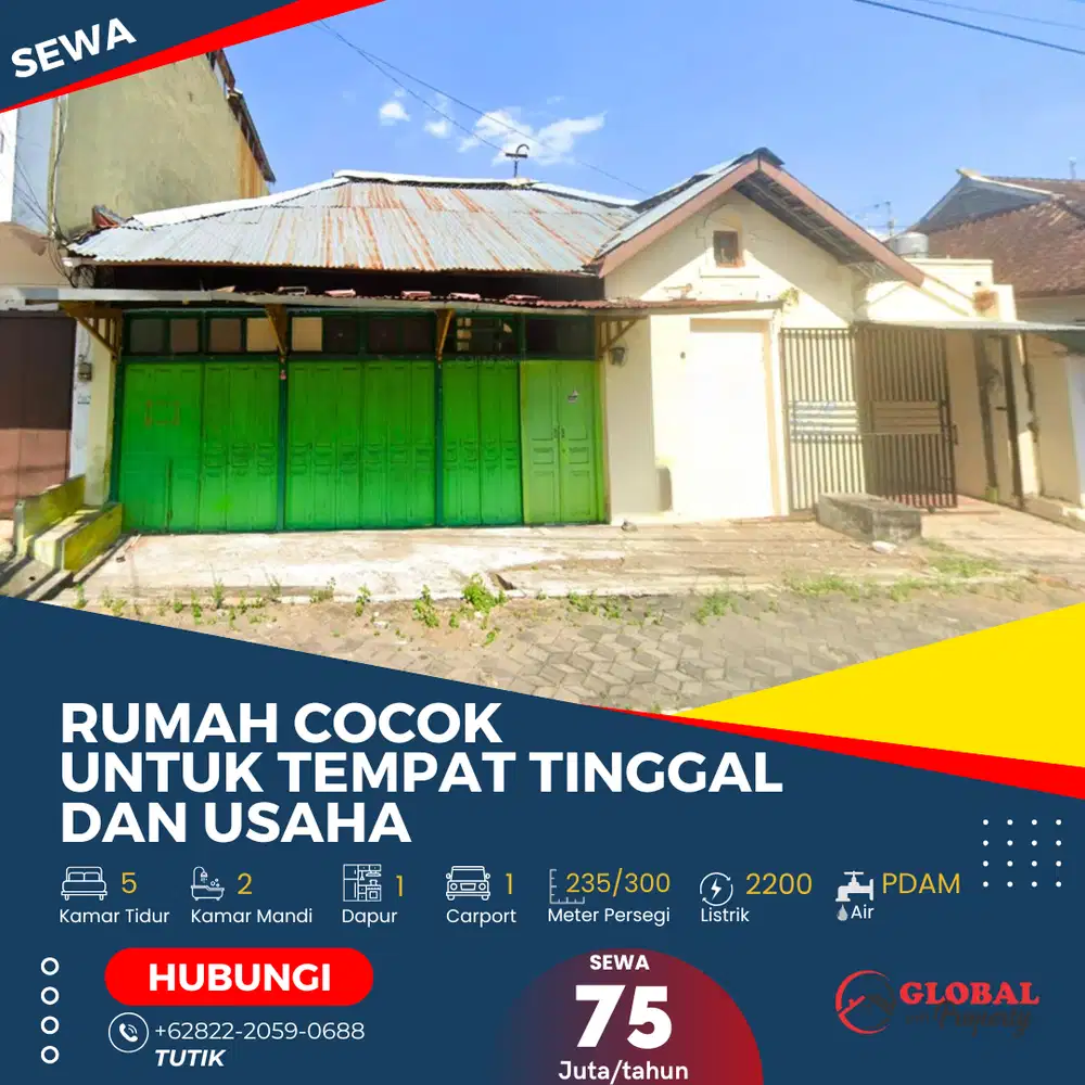 Rumah Area Banjarsari Cocok Untuk Tempat Tinggal dan Usaha