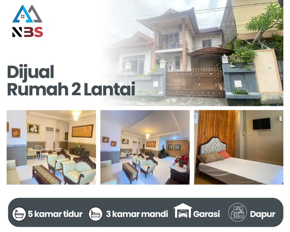 DIJUAL RUMAH 2 LANTAI LOKASI STRATEGIS SESETAN DENPASAR SELATAN BALI