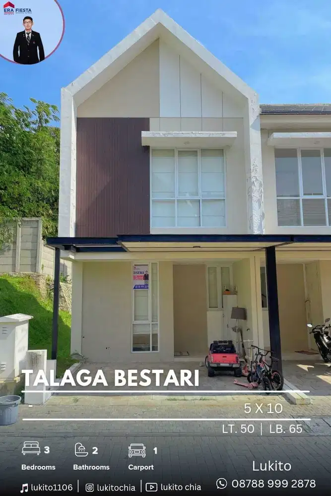 Disewakan Rumah Cantik Hook Full Furnished di Talaga Bestari