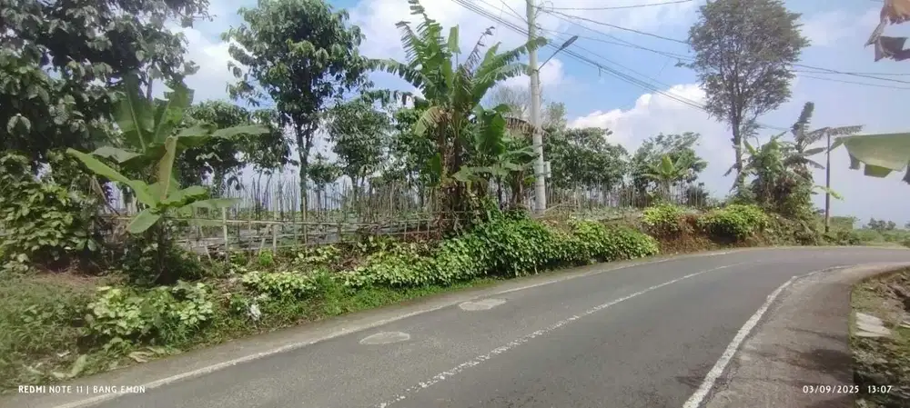 TANAH 5.300 M2 HAWA ADEM COCOK VILLA KULINER 900 M WISATA GERMANGGIS