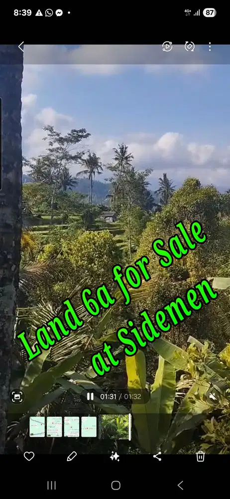 Land 6a for Sale at Sidemen Traditional Village Bali