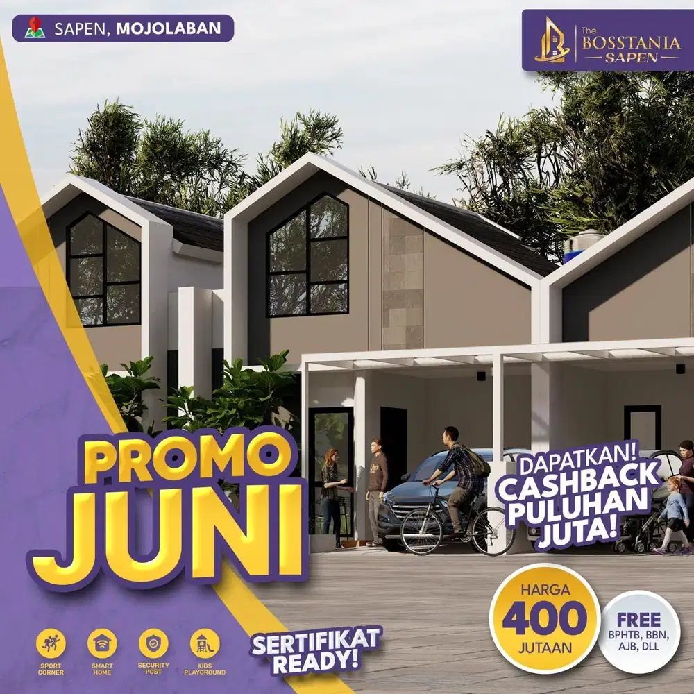 450 Juta Nett! Rumah Cantik Satu Lantai Dekat UNS & Dekat Solo Safari