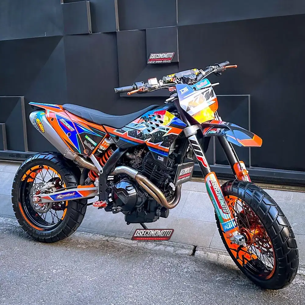 KTM 250 SUPERMOTO‼️MESIN NINJA FULL SPEC  D TRACKER RALLY TRAIL