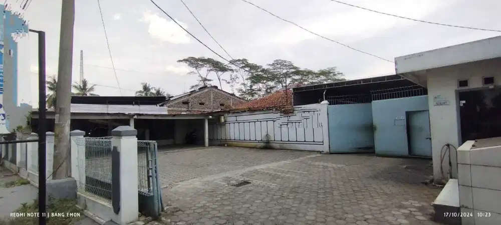 DIJUAL TANAH BANGUNAN EX PABRIK ROTI, AKSES TRUCK 1 KM JALAN NASIONAL