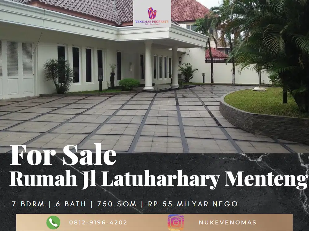 Dijual Rumah Mewah & Murah Di Menteng Jakarta Pusat