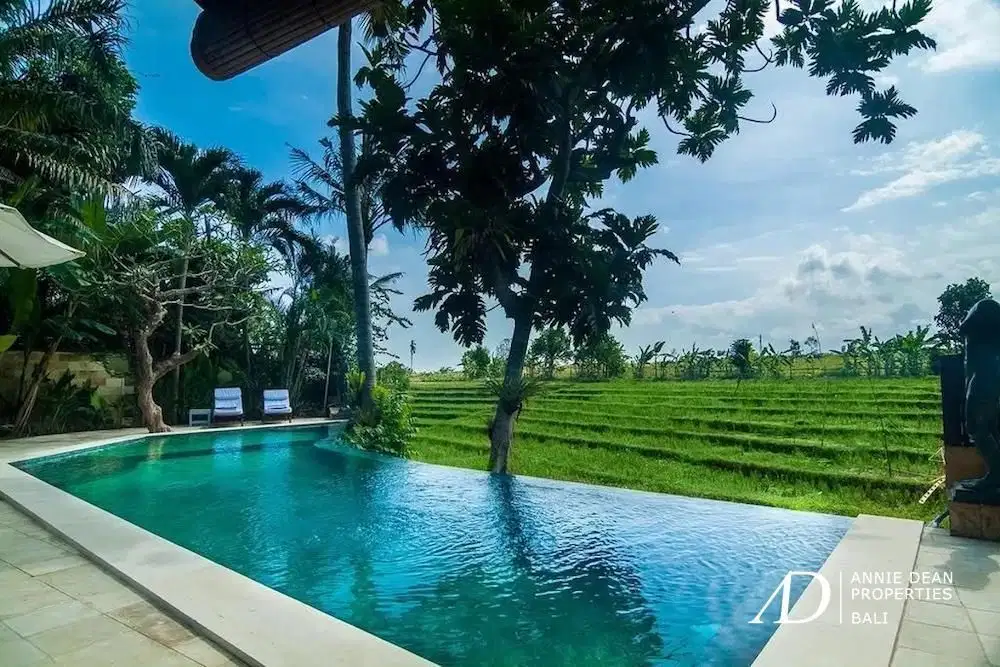 FREEHOLD RUSTIC STYLE VILLA OFFERS RICE-FIELD VIEWS IN CANGGU