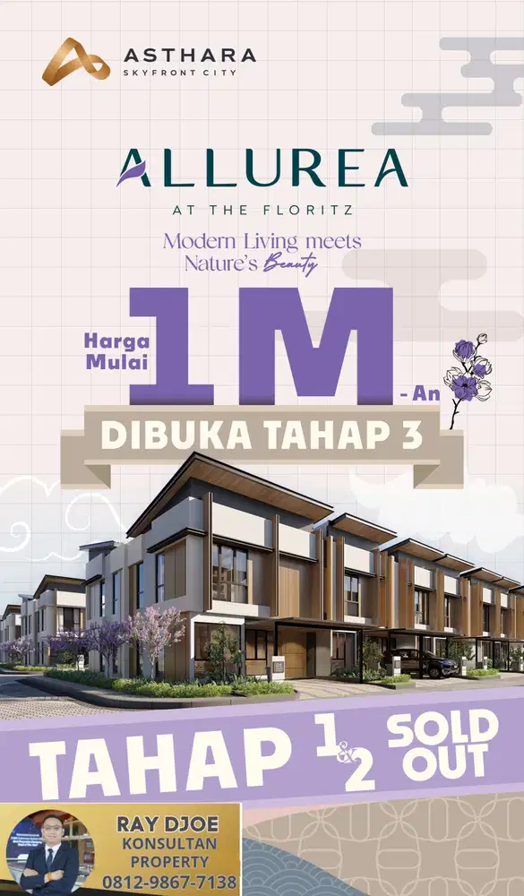 Rumah 1 man 4 kamar tidur 2 lantai tangerang kota
