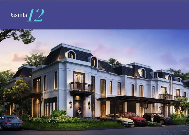 Rumah Megah dengan Attic room  di kota baru Crown Gading City