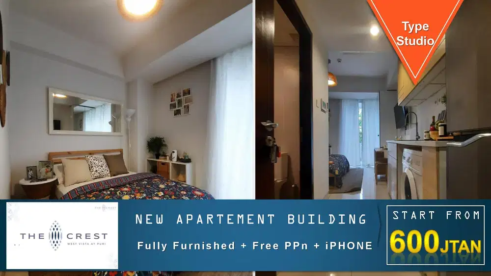 Crazy Promo West Vista: Fully Furnished Free Ppn Iphone Start I