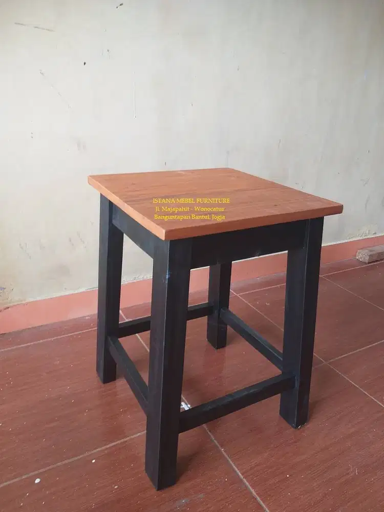 Kursi Warung Rumah Makan Cafe Teras Meja Dispenser Galon Kotak Kayu #1