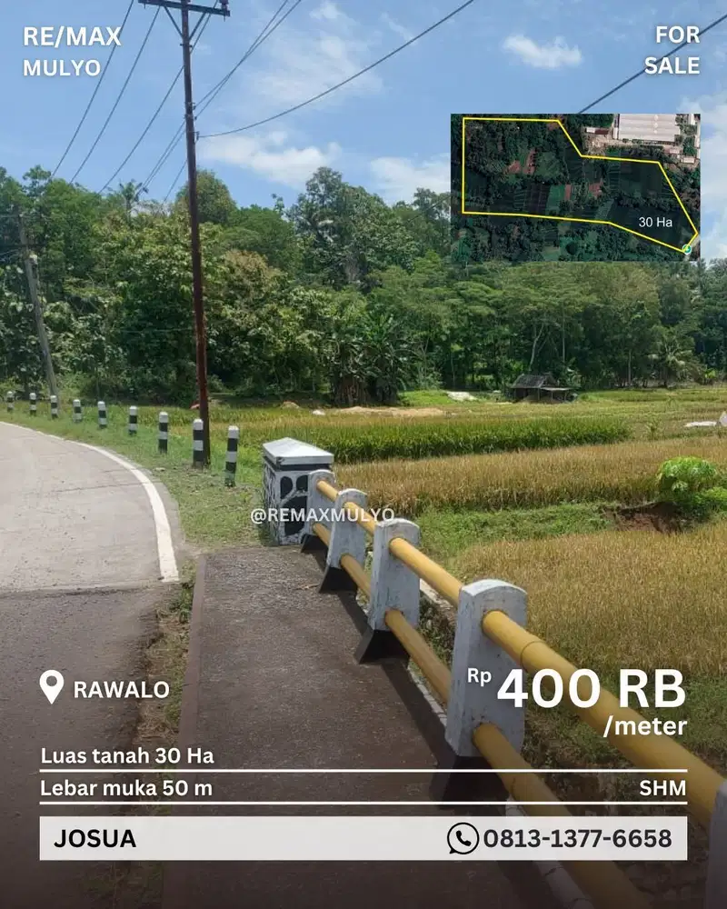 Dijual Tanah Industri Seluas 30 Ha