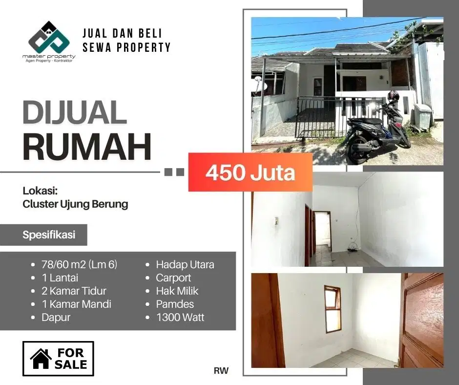 Rumah di Ujungberung 400 jutaan – Cluster Aman & Nyaman, Harga Hemat