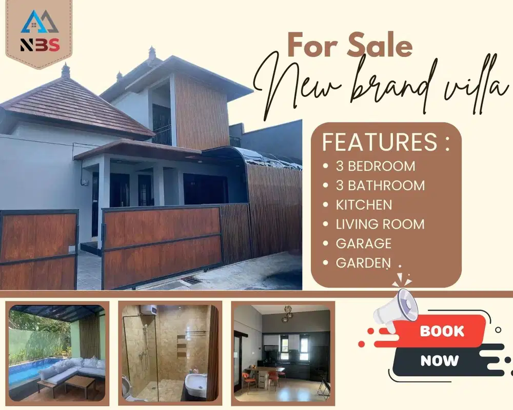For Sale  Villa brand new singapadu gianyar dekat bali bart park