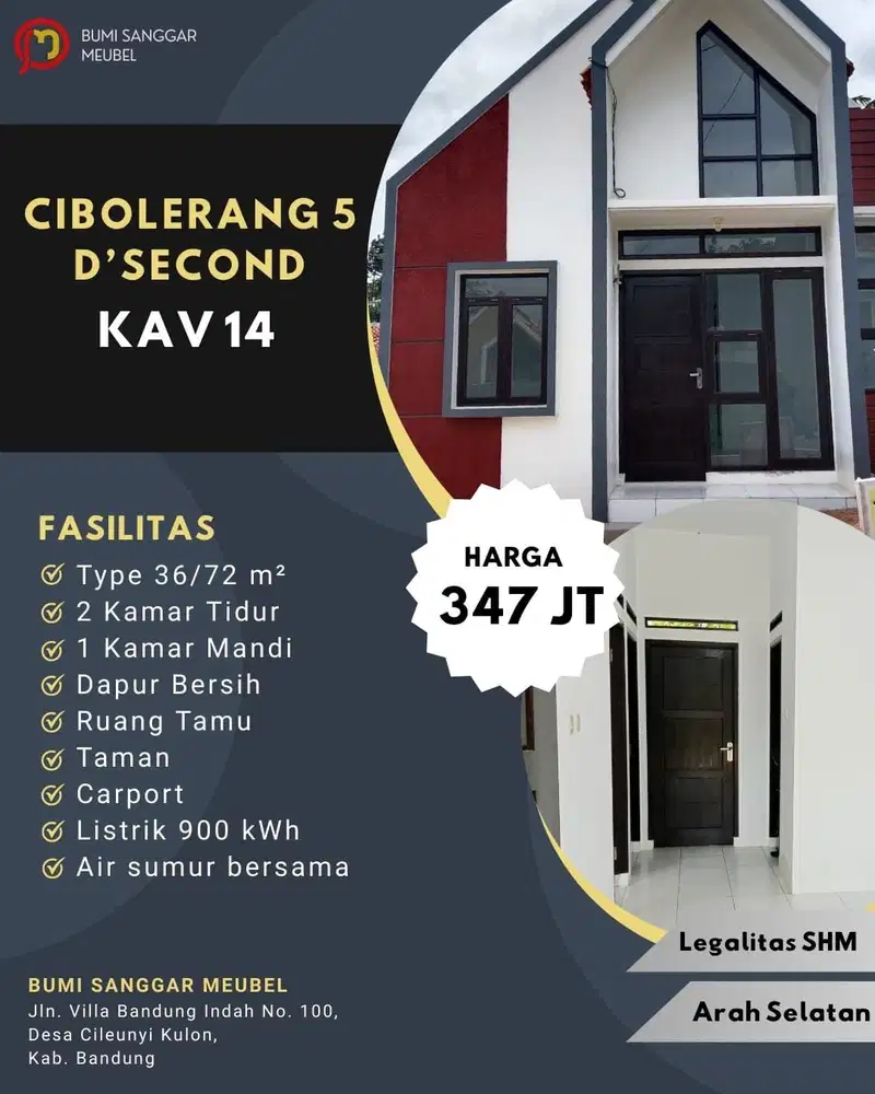 Rumah model terlaris dekat Broma Cinunuk