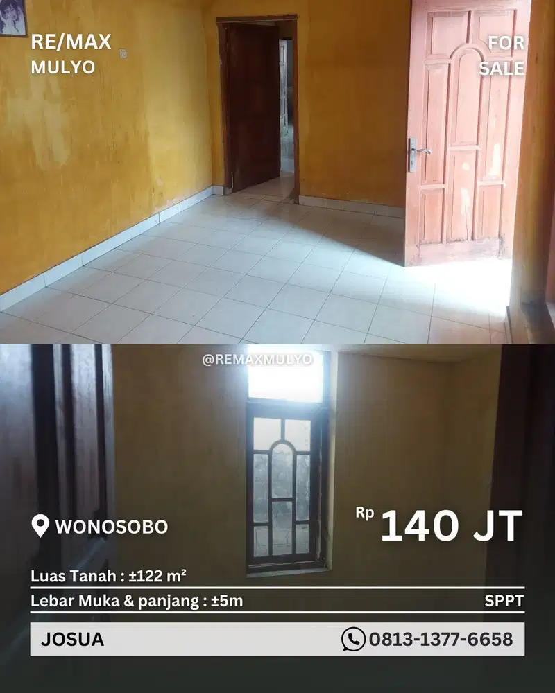 Dijual Rumah Murah Siap Huni Area Wonosobo