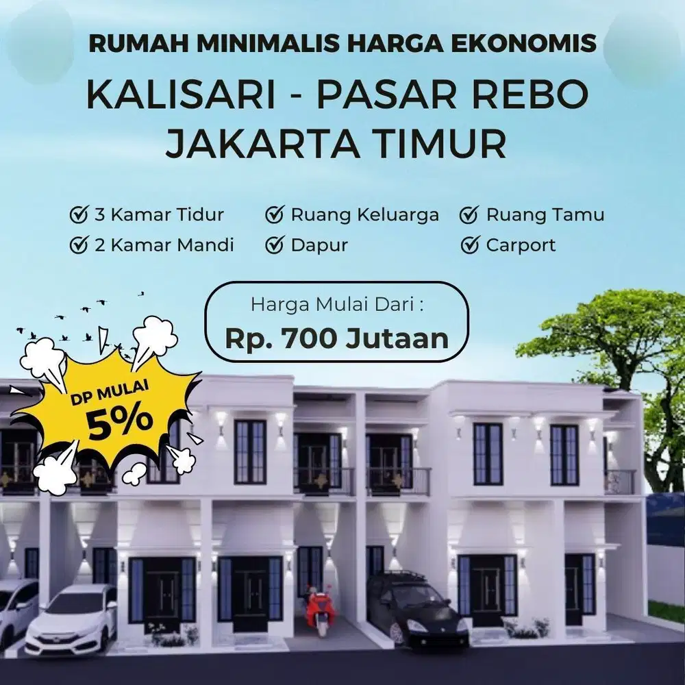 S806.Rumah Minimalis Hrg Ekonomis Strategis Dkt Jl Raya Bogor Kalisari