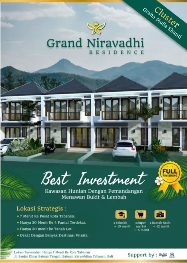 Grand Niravadhi Tabanan,Bali-Dp 0%-Bayar 15 Jt All In Free Biaya2