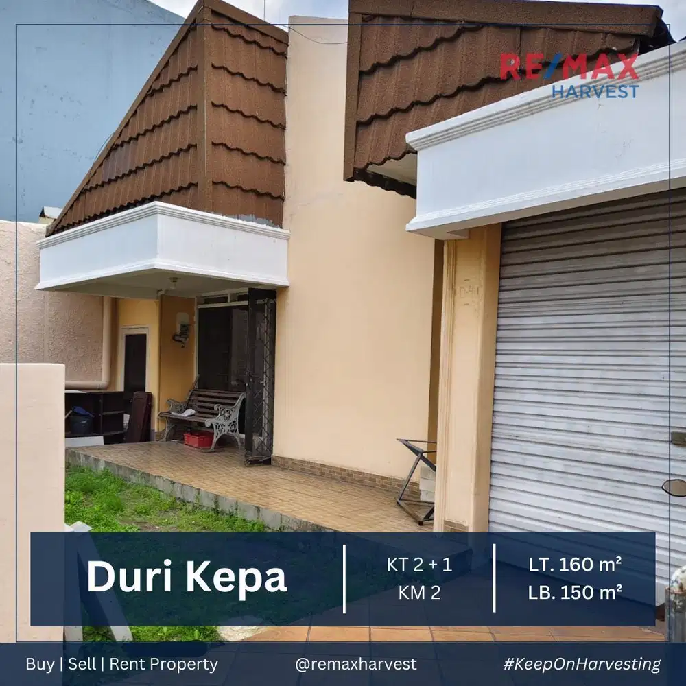 Disewakan Murah Rumah Tinggal siap Huni Duri Kepa