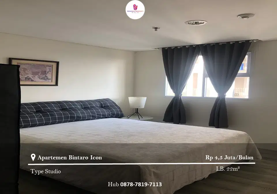 Disewakan Apartement Bintaro Icon (Bintaro Tangsel) Type Studio