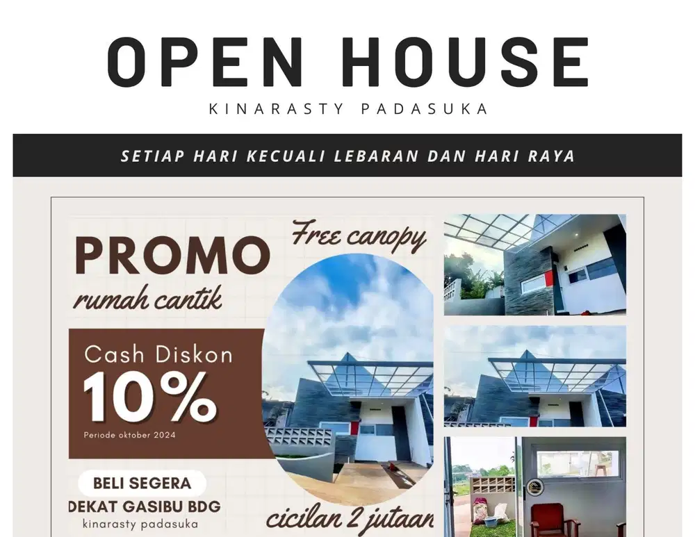 Dijual rumah murah scandinavian di jatihandap bisa KPR dkt pusat kota