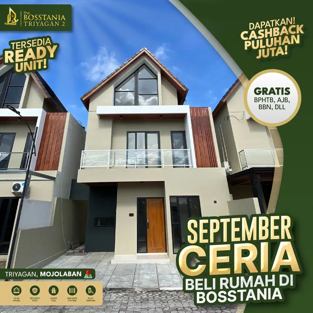 Hunian Strategis dekat Kampus UNS dan Pintu Tol Solo - Semarang