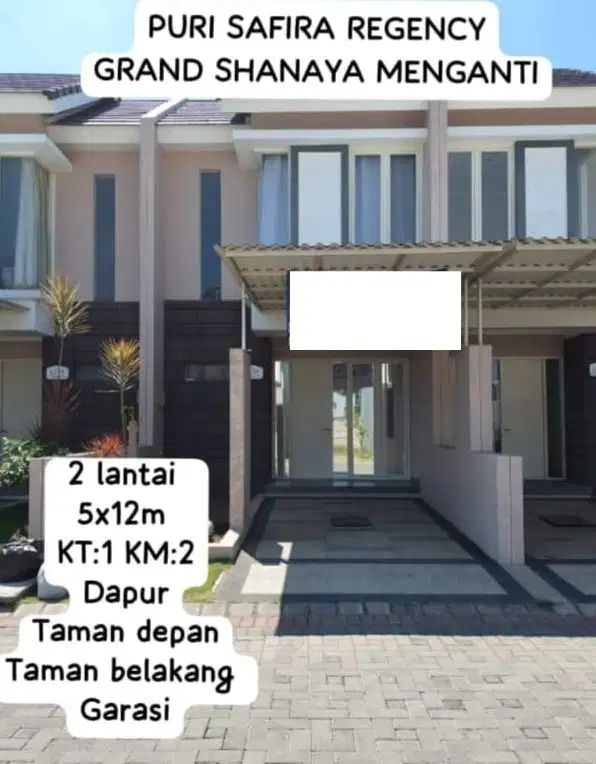 SIAP HUNI Rumah 2 Lantai Puri Safira Regency Menganti Gresik