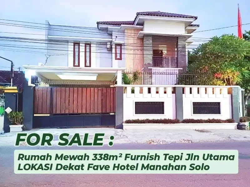 Rumah Mewah 2 Lt Dekat Exit Tol & Fave Hotel Solo