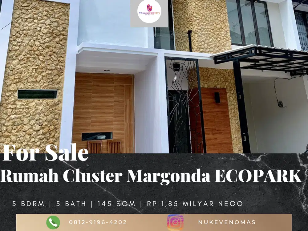 Dijual Rumah 2 Lantai Bagus SHM di Margonda, Depok